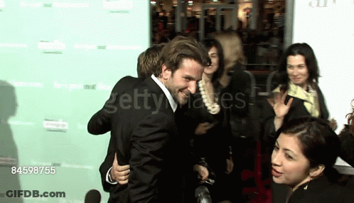 Two Men Hugging On Red Carpet 84598755 GIF