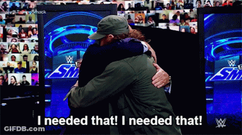 Two Men Hugging Screen Saying I Needed That GIF