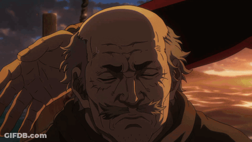 Two Men In A Boat One Holding Sword GIF
