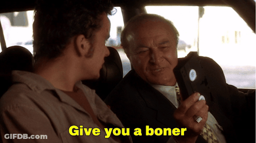 Two Men In A Car Give You A Boner GIF