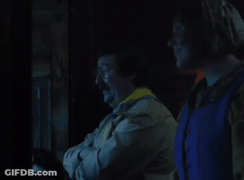 Two Men In A Dark Room With The Words And That 'D Be Fair Enough Mate Below Them GIF