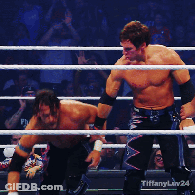 Two Men In A Wrestling Ring With Tiffanyluv24 On The Bottom GIF
