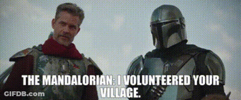 Two Men In Armor Talking GIF