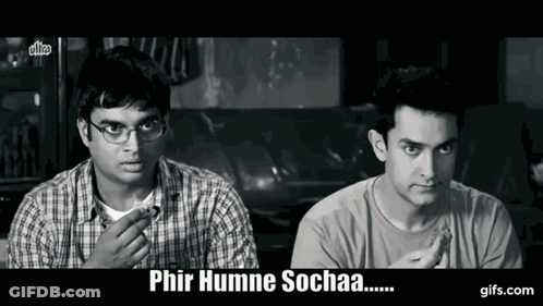 Two Men In Black And White Photo One With Glasses GIF
