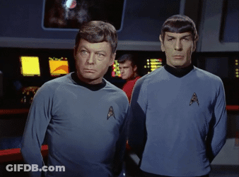 Two Men In Blue Shirts GIF