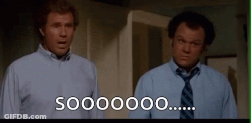 Two Men In Blue Shirts Saying Soooooo GIF