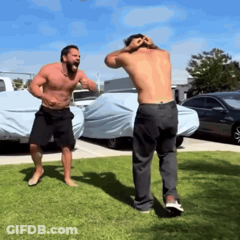 Two Men In Boxing Ring Arman Just Isn't That Good GIF