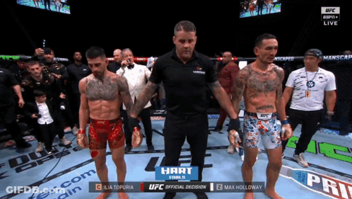 Two Men In Boxing Ring Saying Hart GIF