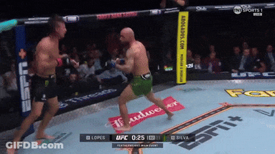 Two Men In Boxing Ring With Budweiser Sign GIF