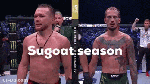 Two Men In Boxing Ring With Sugoat Season GIF