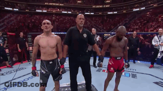 Two Men In Boxing Ring GIF