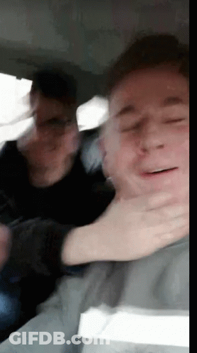 Two Men In Car GIF