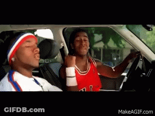 Two Men In Car Jersey With T GIF