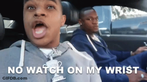 Two Men In Car No Watch On Wrist GIF