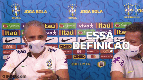 Two Men In Face Masks Joga Bola Backdrop GIF