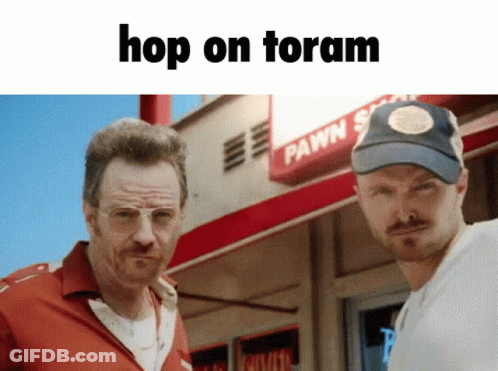 Two Men In Front Of Pawn Shop Hop On Toram GIF