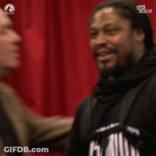 Two Men In Front Of Red Curtain Bar Rescue GIF
