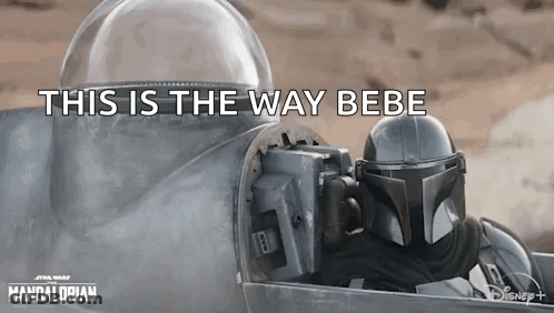 Two Men In Helmets In Star Wars GIF