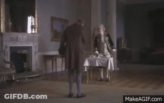 Two Men In Historical Costumes GIF