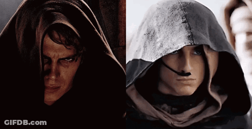 Two Men In Hoods Close Up GIF