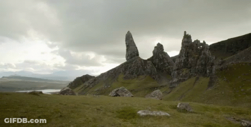 Two Men In Kilts Walking On Field Saying Men In Kilts Starz GIF