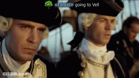 Two Men In Military Uniforms Forest Going To Vell GIF