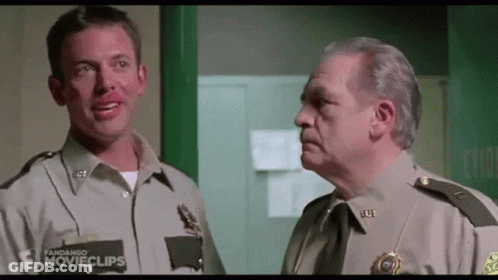Two Men In Police Uniforms GIF