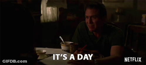 Two Men In Striped Shirt And White Sweater GIF