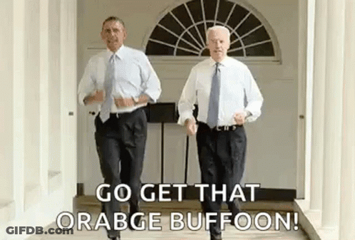 Two Men In Suits Dancing Down Hallway GIF