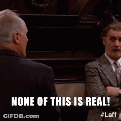 Two Men In Suits And Ties Standing Together GIF