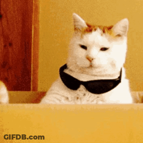Two Men In Suits Looking At Each Other Escathon GIF