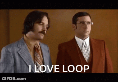 Two Men In Suits Saying I Love Loop GIF