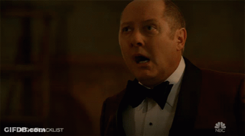Two Men In Suits Sitting On Couch The Blacklist GIF