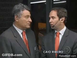 Two Men In Suits Talking Caio Ribeiro GIF