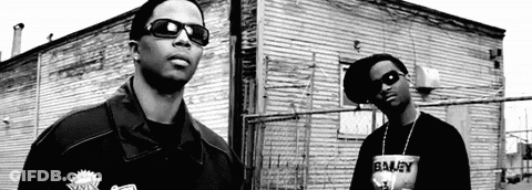 Two Men In Sunglasses And Bailey Shirts GIF