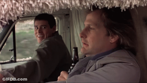 Two Men In Van One Holding Beer GIF