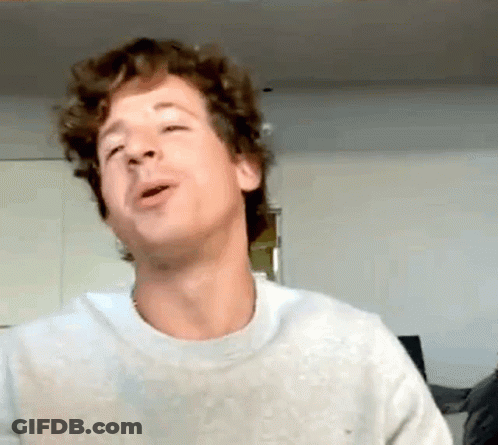 Two Men In White And Black Shirts GIF