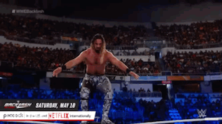 Two Men In Wrestling Ring Saturday May 18 GIF