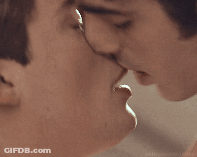 Two Men Kissing Beyondangelsxx GIF