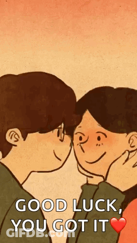 Two Men Kissing Good Luck You Got It GIF