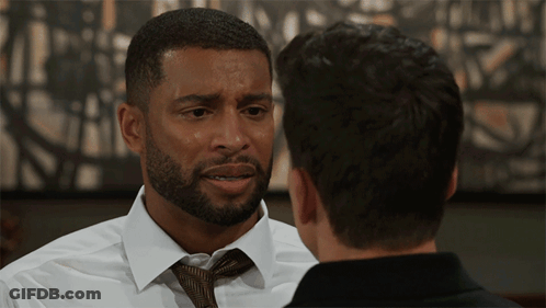 Two Men Looking At Each Other One In White Shirt And Tie GIF