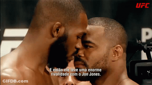 Two Men Looking At Each Other UFC GIF