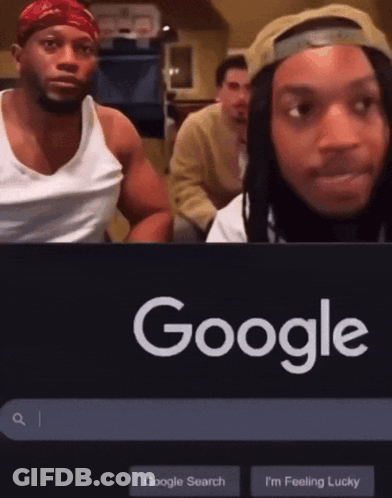 Two Men Looking At Google Search GIF