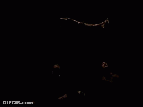 Two Men Looking Up At Ceiling GIF