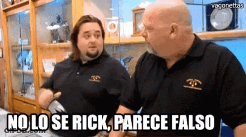 Two Men No Lo Se Rick Parece Falso GIF