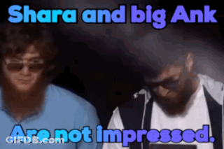 Two Men Not Impressed Shara And Big Ank GIF