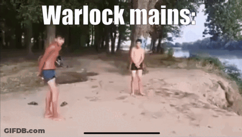 Two Men On Beach Warlock Mains GIF