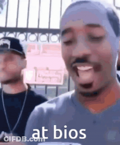 Two Men One Funny Face Saying At Bios GIF