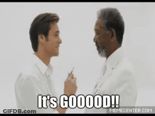 Two Men One Holding Pen Other Holding Cell Phone GIF
