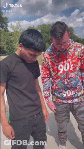 Two Men One In Hoodie Saying 90S GIF